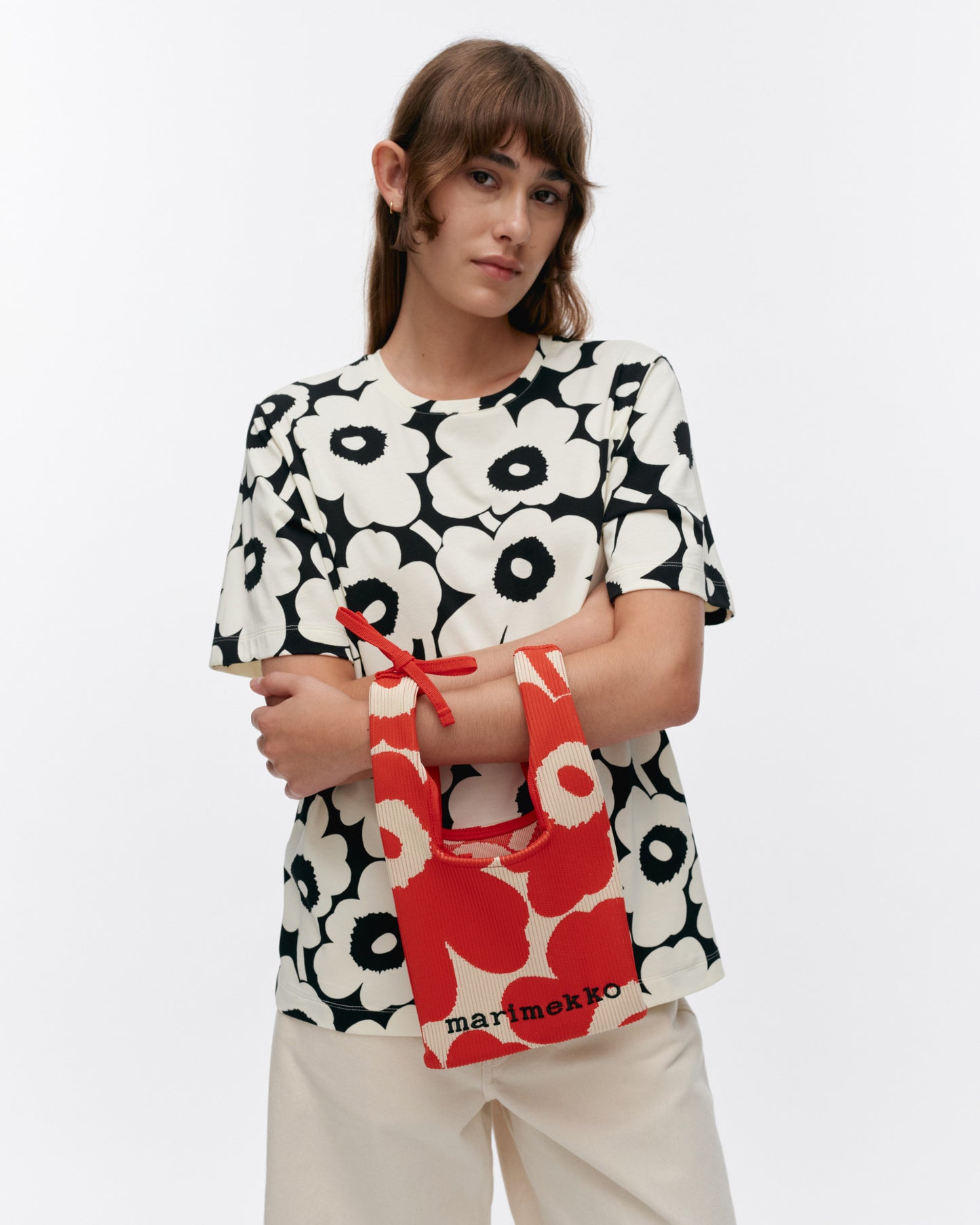 Knitted Mini Tote Unikko - 380