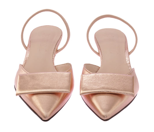 Brera Laminato Nude sandalo fronte