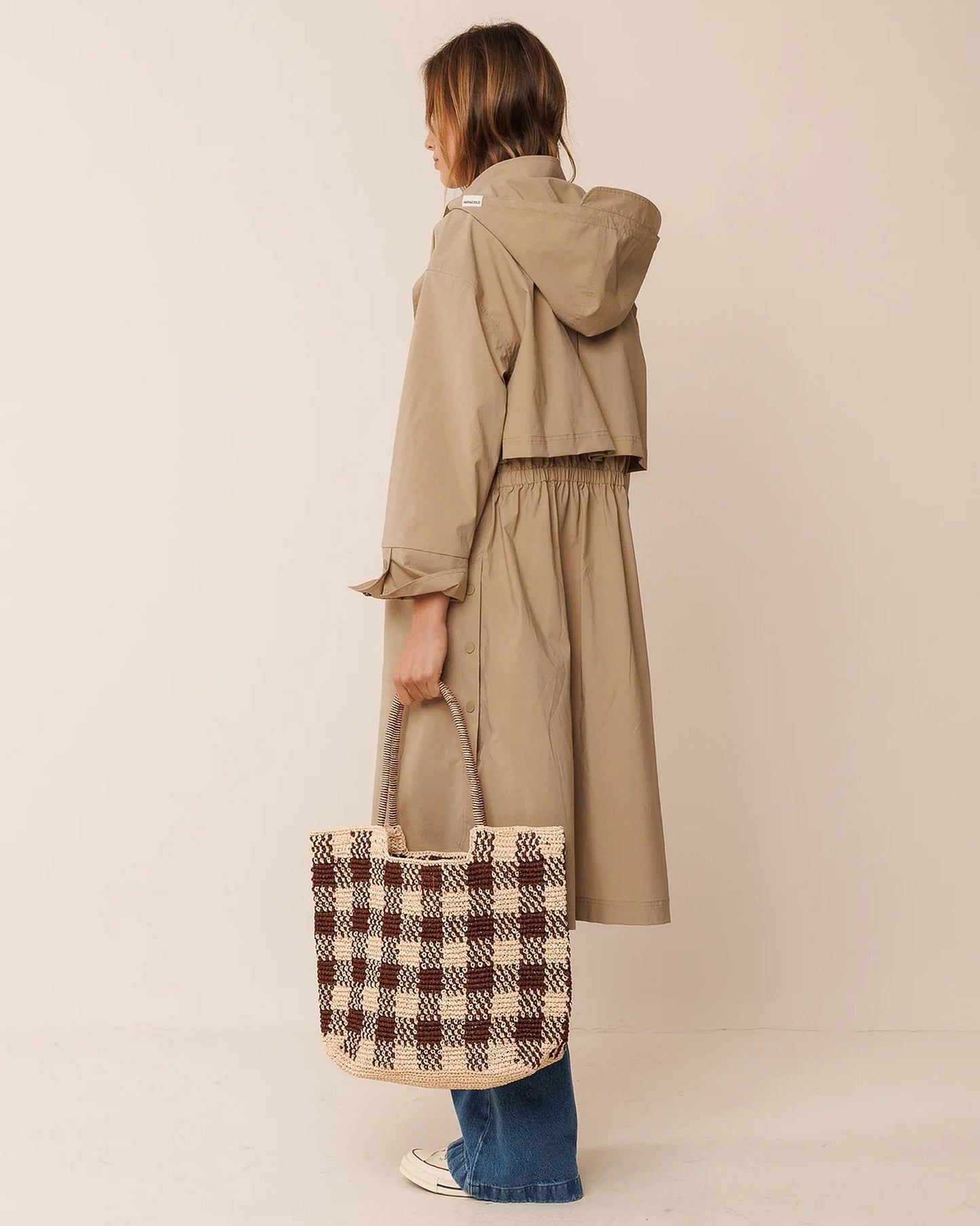 Rafia Chocolate - Borsa shopper