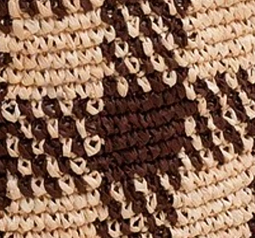 Rafia Chocolate - Borsa shopper